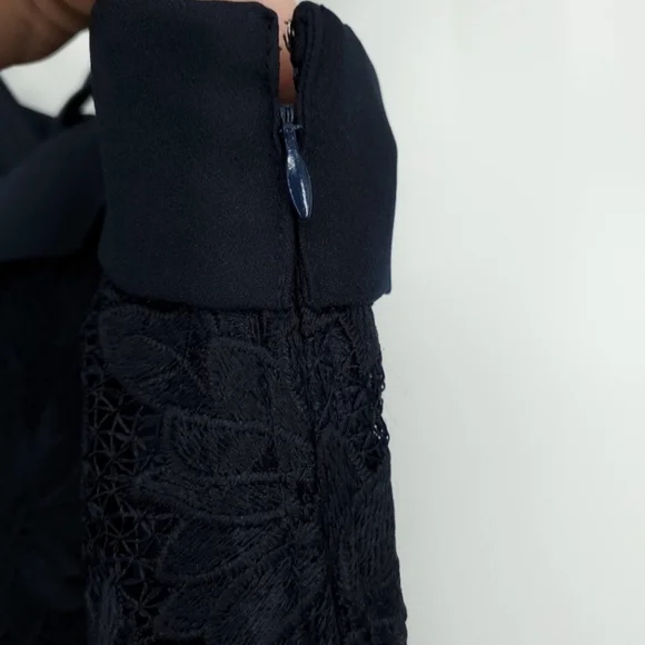 Banana Republic Limited Edition Navy Bow Back Lace Dress - Picture 7 of 7